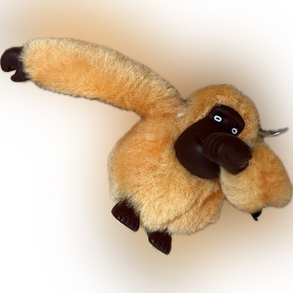 Kipling Accessories - Kipling Vibrant Orange Plush Keychain